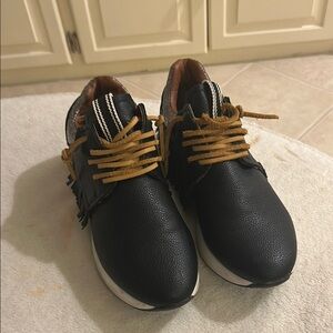 Black and Tan Sneakers